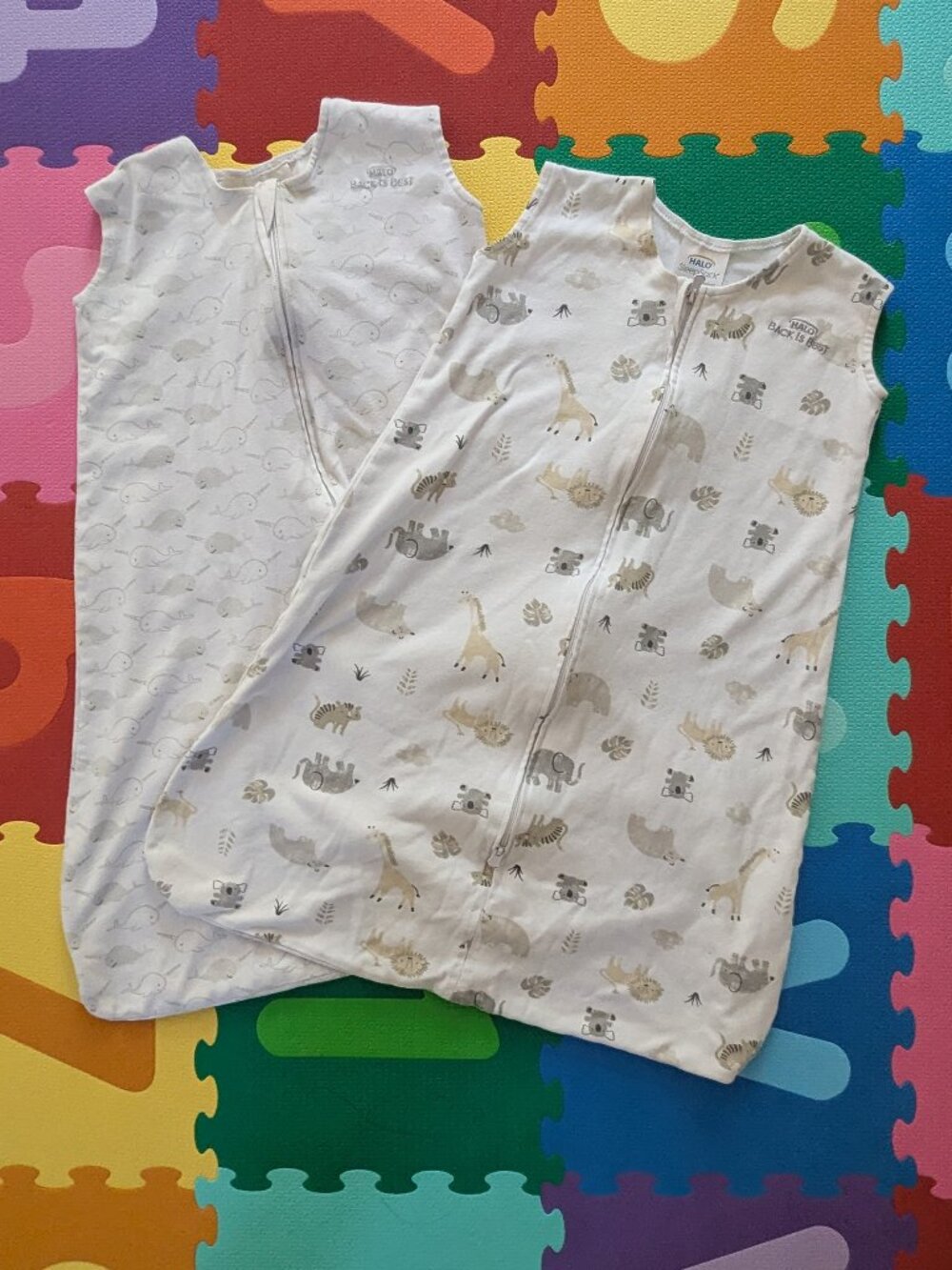 2 Halo sleepsack wearable blankets 6-12M